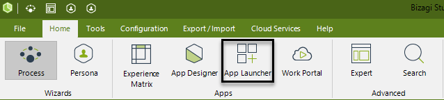 AppLauncherInHeader