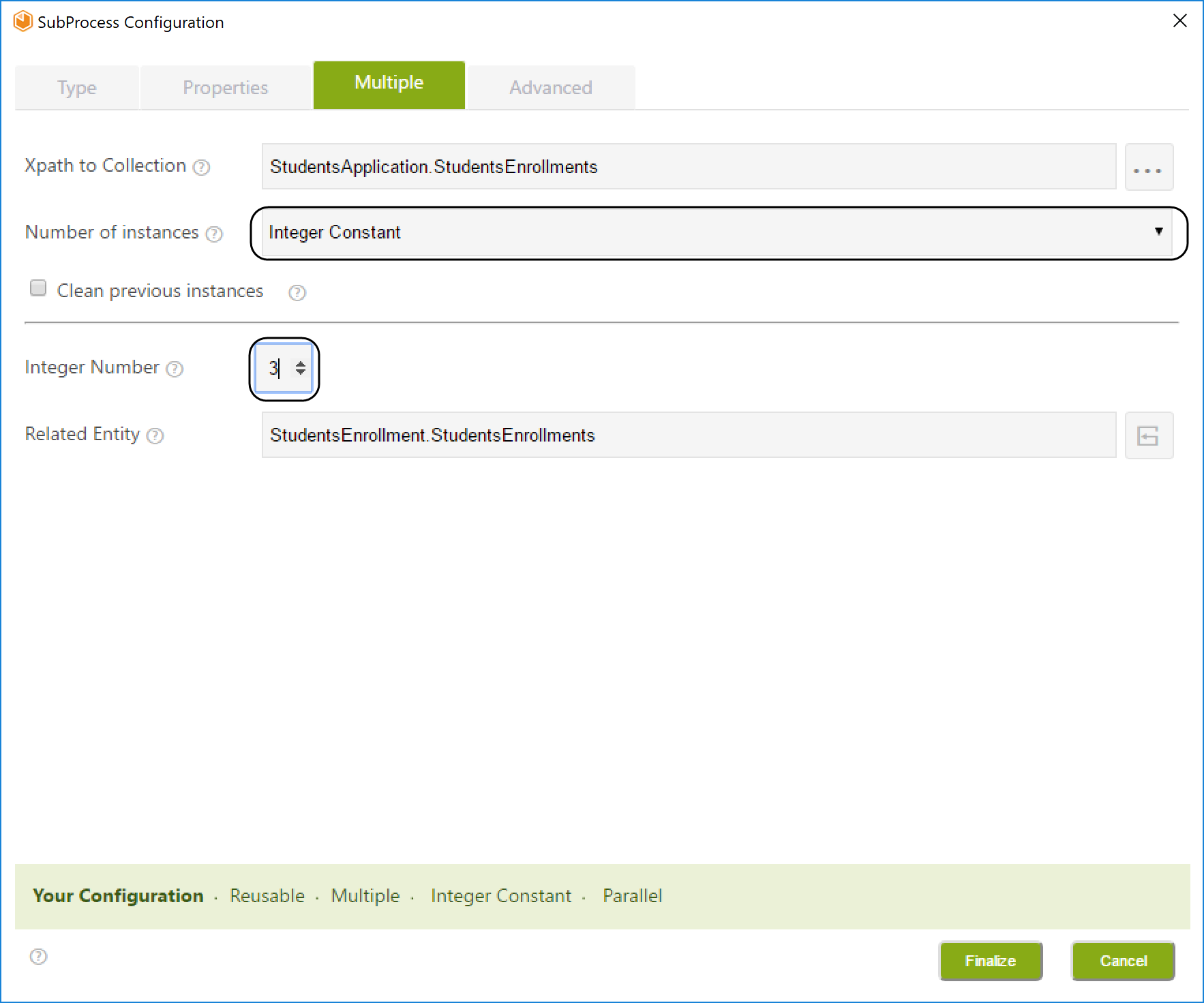 ConfiguremultiplesubprocesswithIntegerConstant2