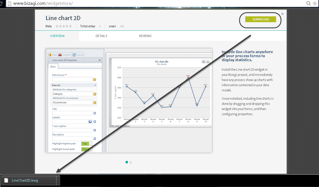 LineChartDownload