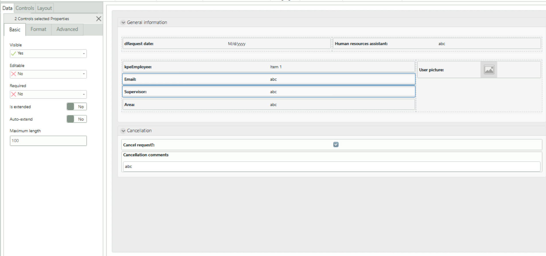 MultiselectProperties